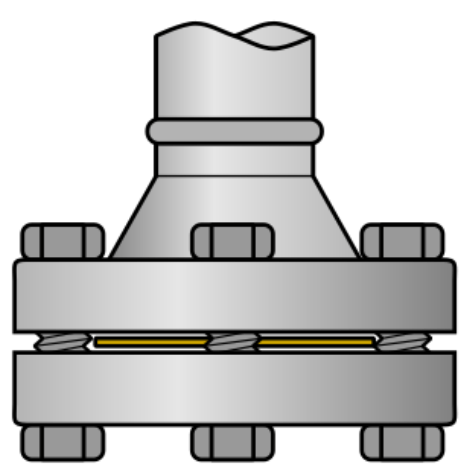 Blind Flange Terminating Pipe