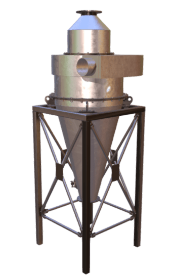 Reverse Flow Gas Cyclone Separator